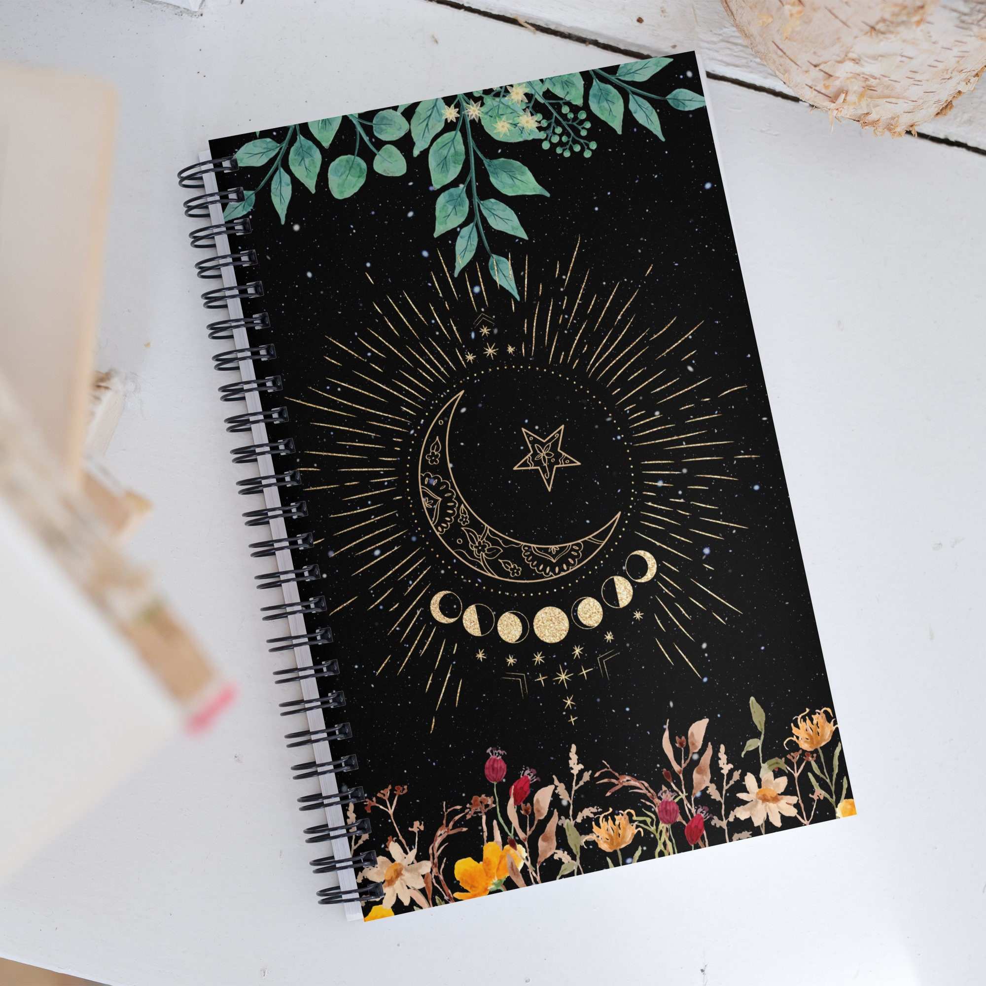 7 Pack Unlined Spiral Notebook 100 Pages Blank Notebook Journal Bulk Sketch Books 8.3"x 5.5" Soft Cover Kraft Memo Notepads