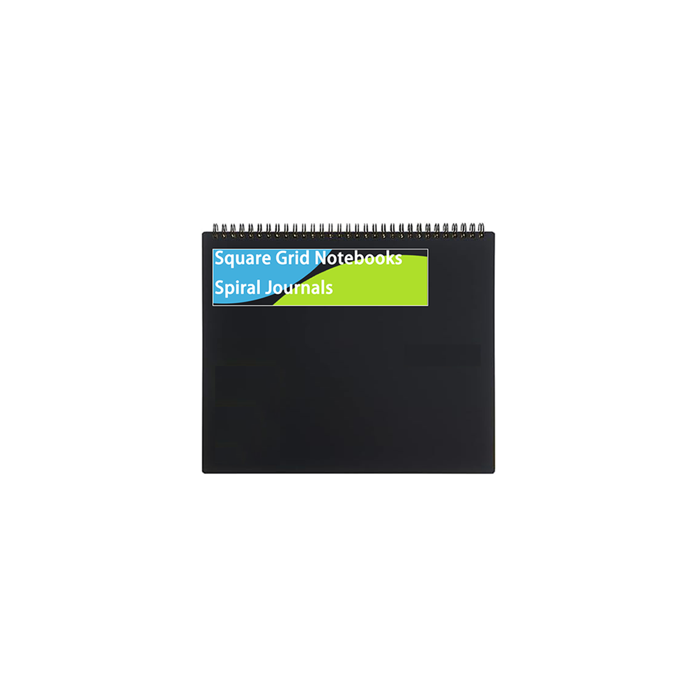 Custom Wholesale Printing Hardcover Square Grid Notebooks Spiral Journals Graph Paper Composition square Notebook