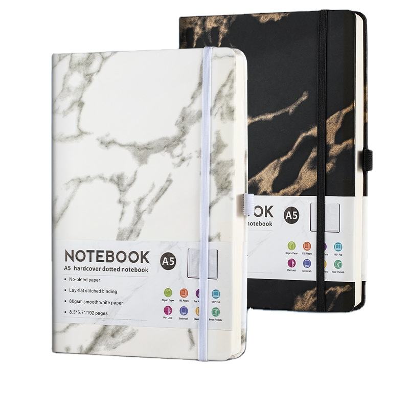 Custom Leather Hardcover Notebook Composition Notebook Business Journal Agenda Notebook for Gift