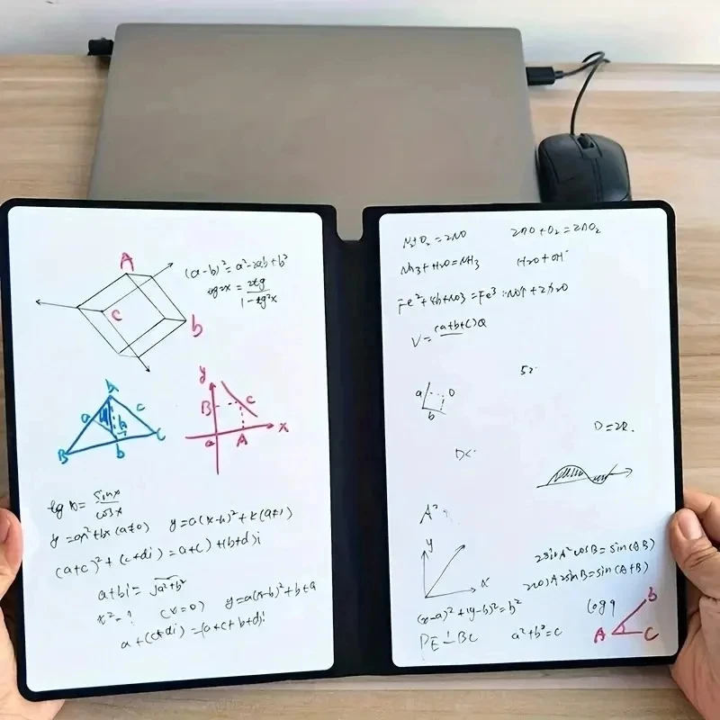 A5 Reusable Whiteboard Notebook Memo Book With Free Whiteboard Pen Erasing Cloth Weekly Budget Planner Portable Notebooks