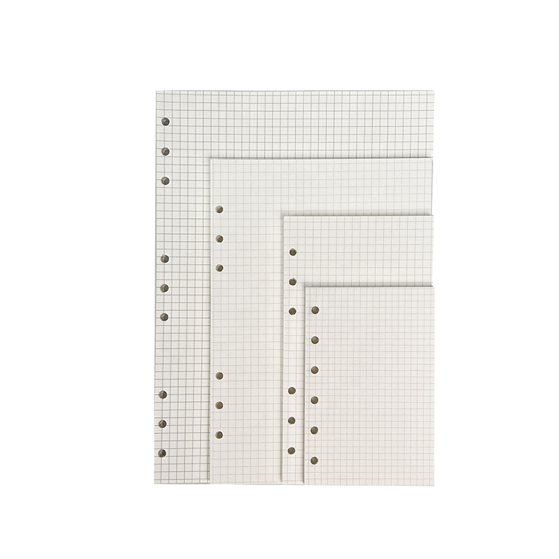 A4 Discbound Refill Pages Mushroom Hole Disc Ring Notebook Planner Filler Papers Sheets Journal Notepad Line Grid Blank Pages