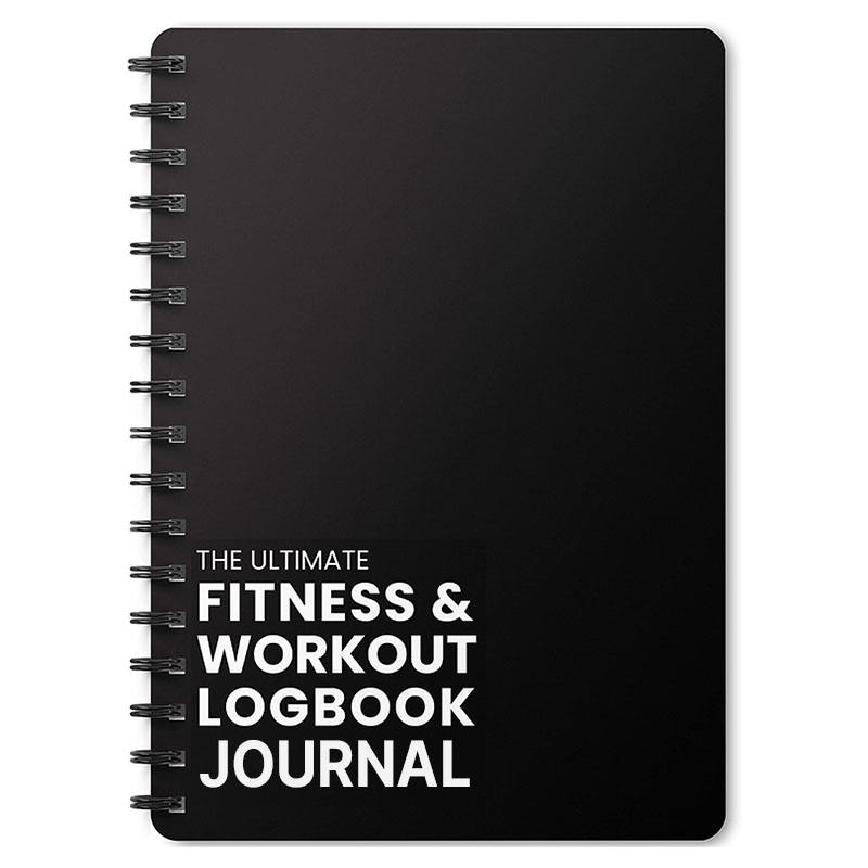 New Arrival Custom Gym Notebook Weightlifting Workout Log Book Hardcover Planner100 Weekly Diary Spiral Fitness Journal