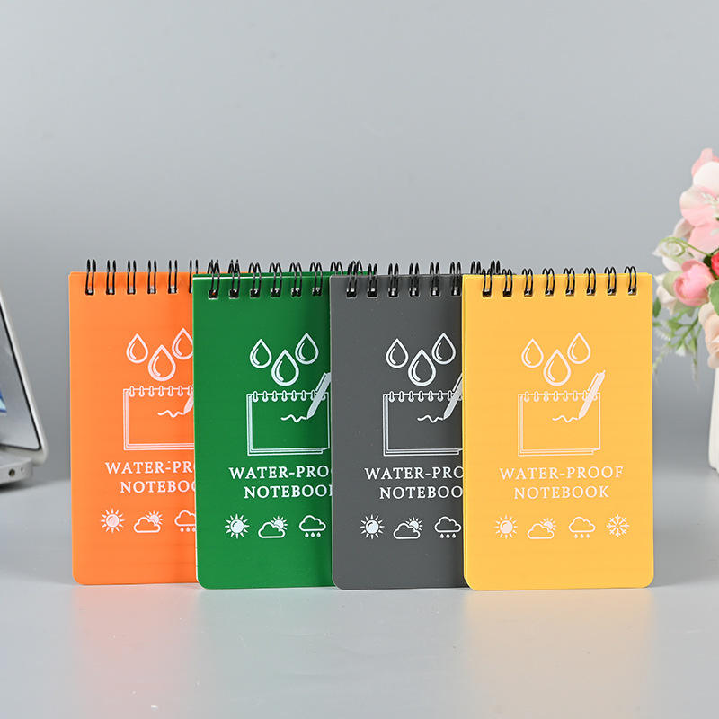 Custom Eco Friendly Waterproof Tear-resistant Stone Paper Spiral Notebook Notepad for Sale PP Plastic Cover Spiral Notebook