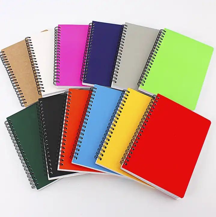 Wholesale Purple Note Book O Wire Spiral Journal Hard Notebook With Custom Logo
