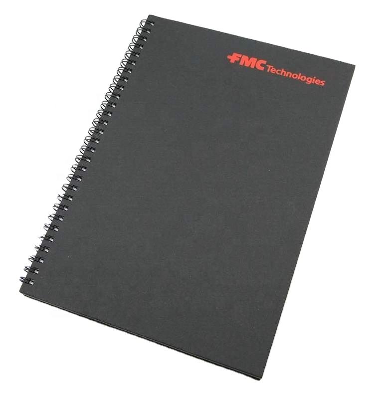 Wholesale Business Leather Note Book A5 Pu Custom Logo Black Journal Notebook