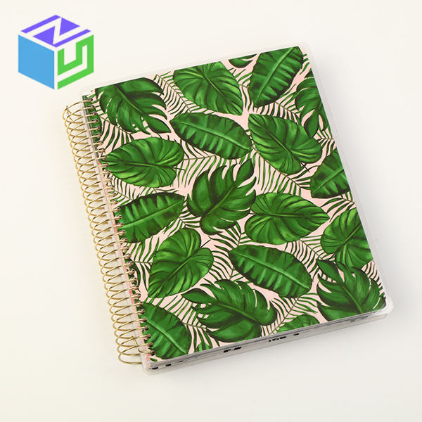 2025 Hot Sale Kraft Paper Note Book Diary Stationery A5 Beautiful Flower Printed Loose Leaf Binder Spiral Notebook for Girls