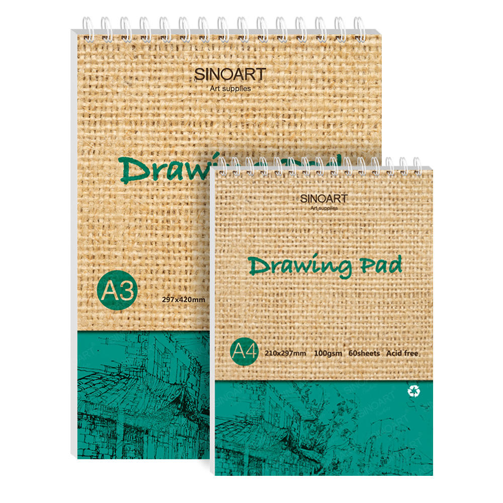 Professional Spiral Sketchbook Primary School Students Art Smooth Diy Drawing A4 Hard Cover Sketchbook