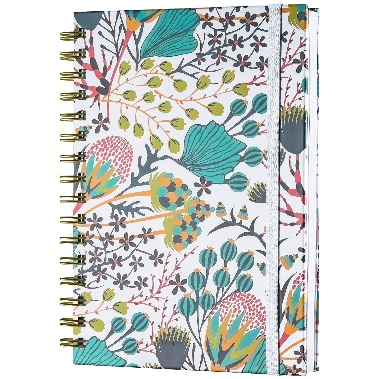 Personalized A5 Size Spiral Notebook Colorful PP Hard Cover with Pen Set Custom Logo for Gifts or Diary Use
