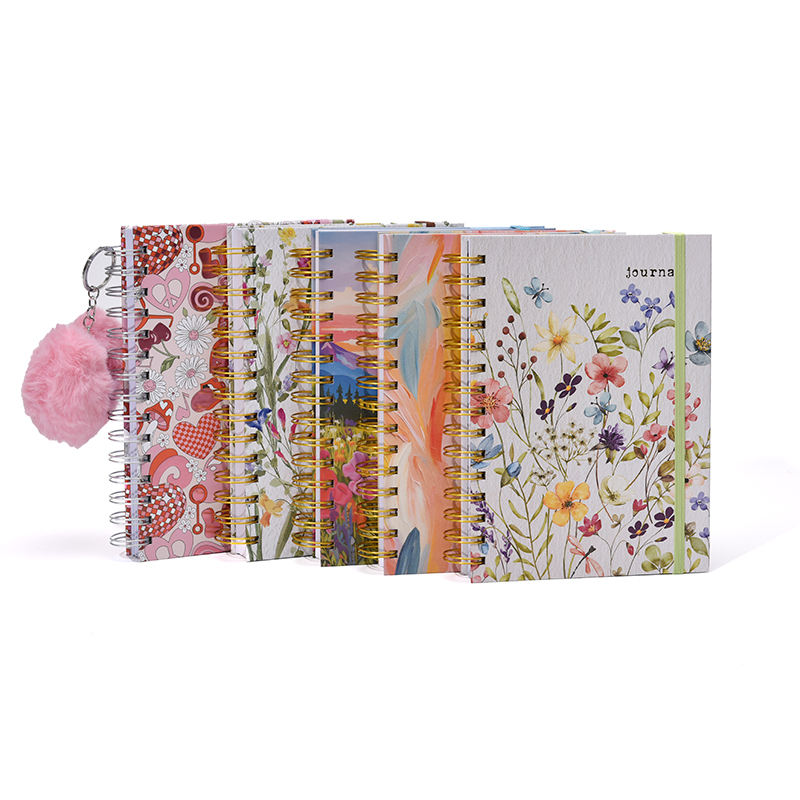 Foska PP Cover Spiral Notebook 4 Color Notepad Loose-leaf A5 B5 60Sheets Daily Planner Notepad Students Office Exercise Book