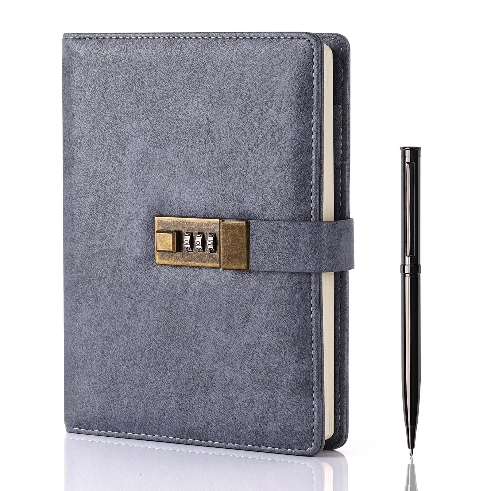 Love Lock Book Password with Lock Diary Book Notebook Girl Heart Student Handbook