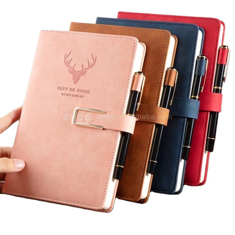 Cheap Bulk School Wholesale A5 Graph Paper Blank Dotted Hard Cover Pu Leather Custom Logo Travel Journal Notebooks for School
