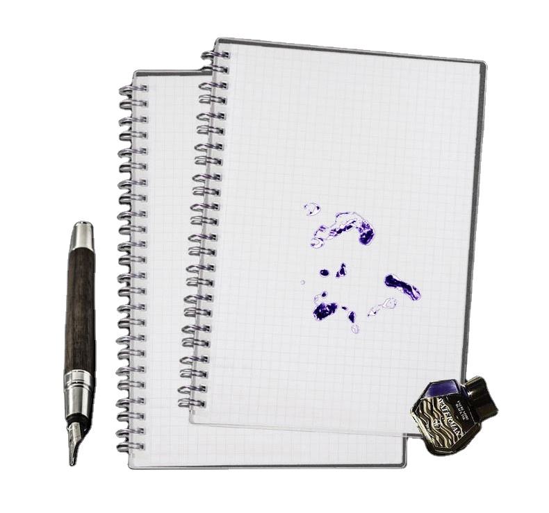 clear PP Cover Spiral Coil A5 Notebooks of Graph Paper 100 Sheets Squared University Practice Planners Customizable Wholesale