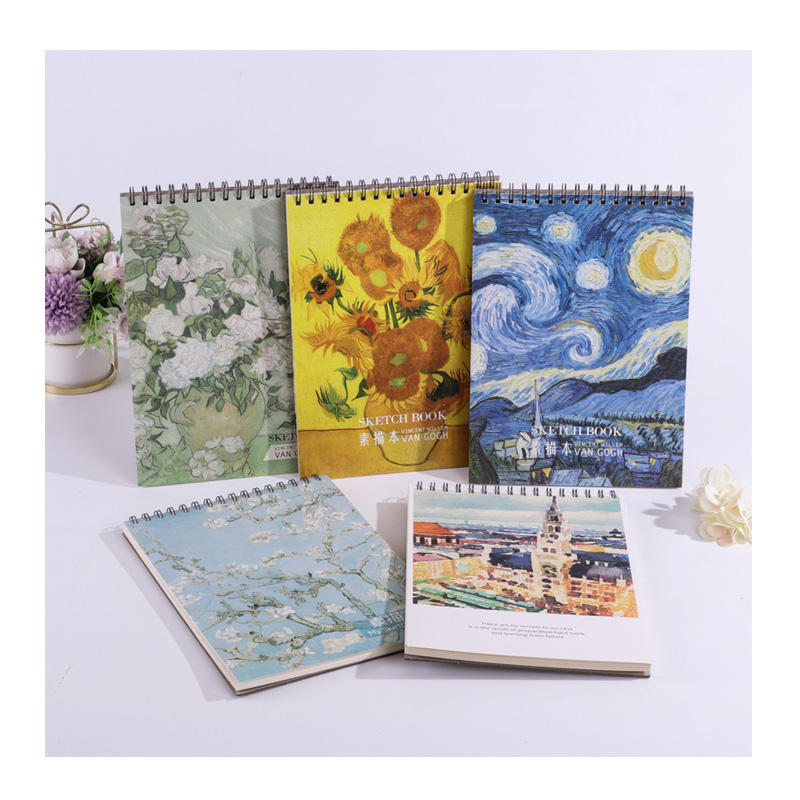 100 Sheets Top Spiral Bound 100gsm 9x12 Inch Artist Sketch Pad Sketchbook Acid-Free Drawing Paper Pad