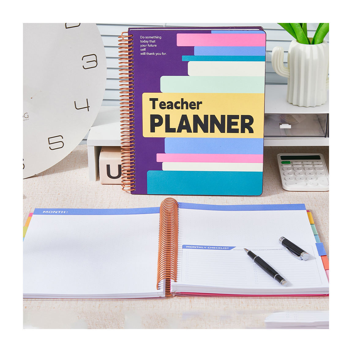 No Stock Kawaii Stationery Mexico Cartoon Pattern Spiral Mini Promotional to Do Notepad Small Cheap Bulk pink Notebook School