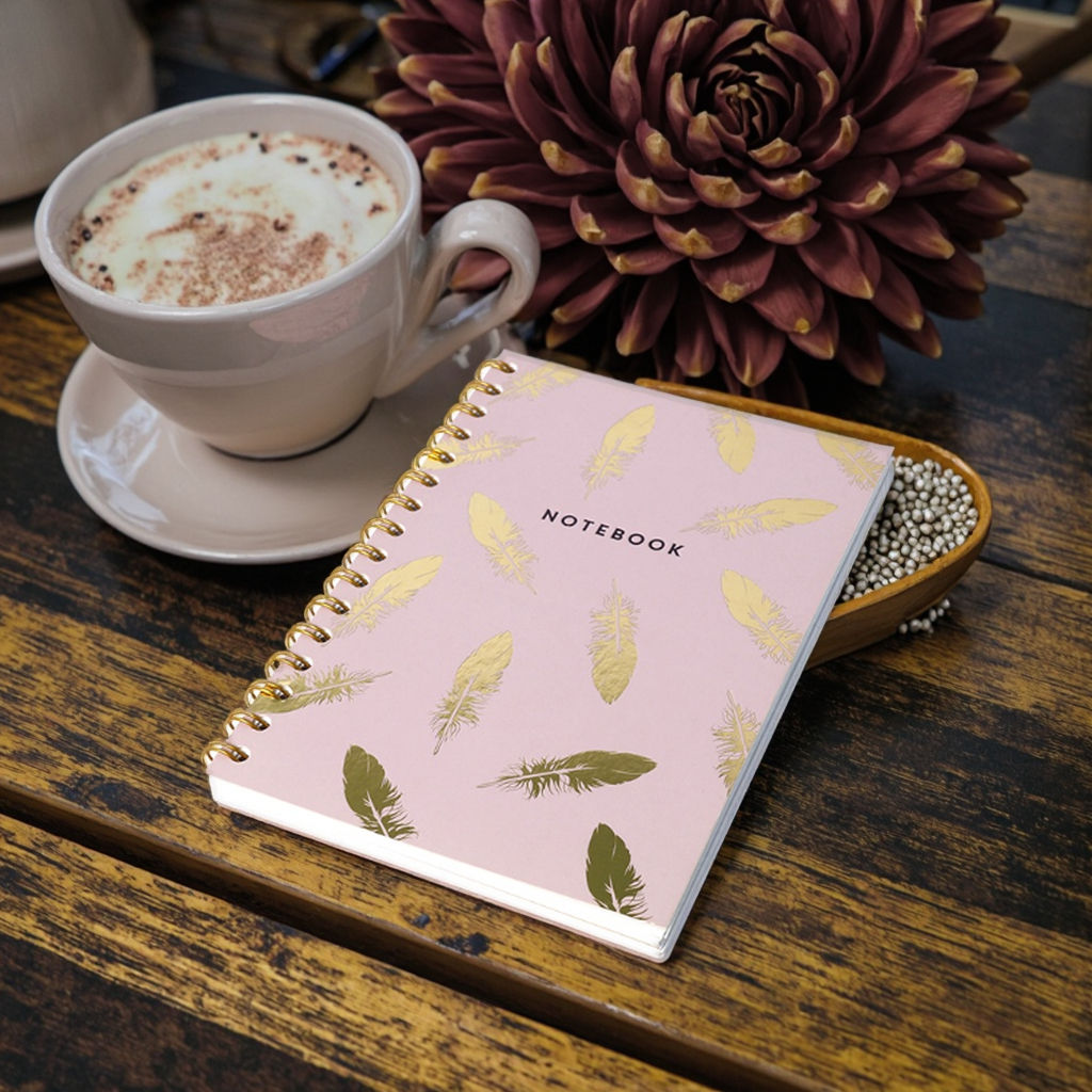 A5 A4 Hardcover Spiral Binder Trendy Customizable Cover Blanks Journal for School 100 Sheets Sublimation Leather Notebook