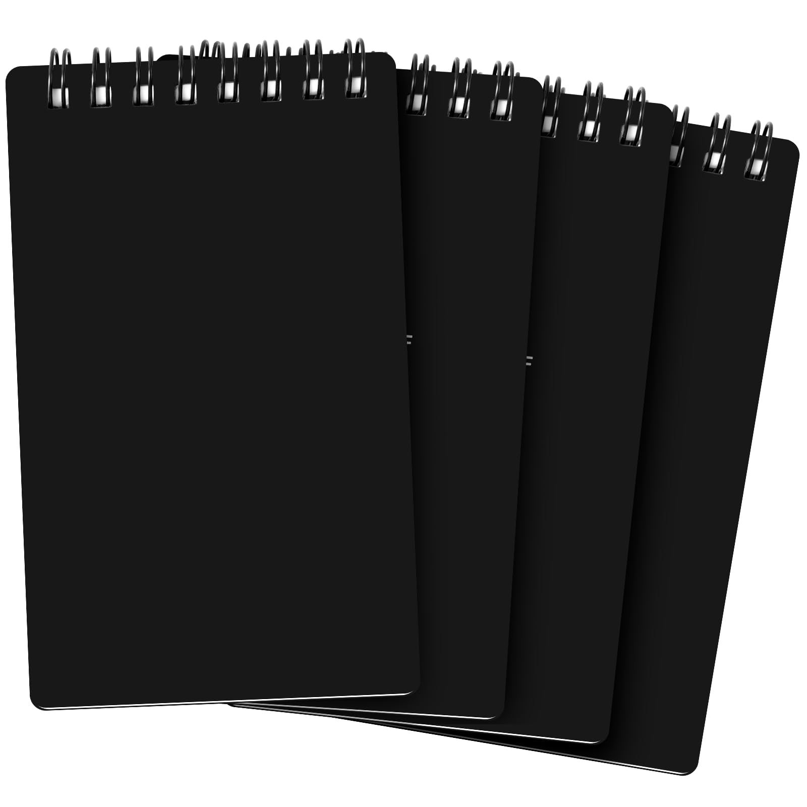 A7 Small Notebook Business or Student Spiral Notepad Notebook with Leather Cover Pocket Book