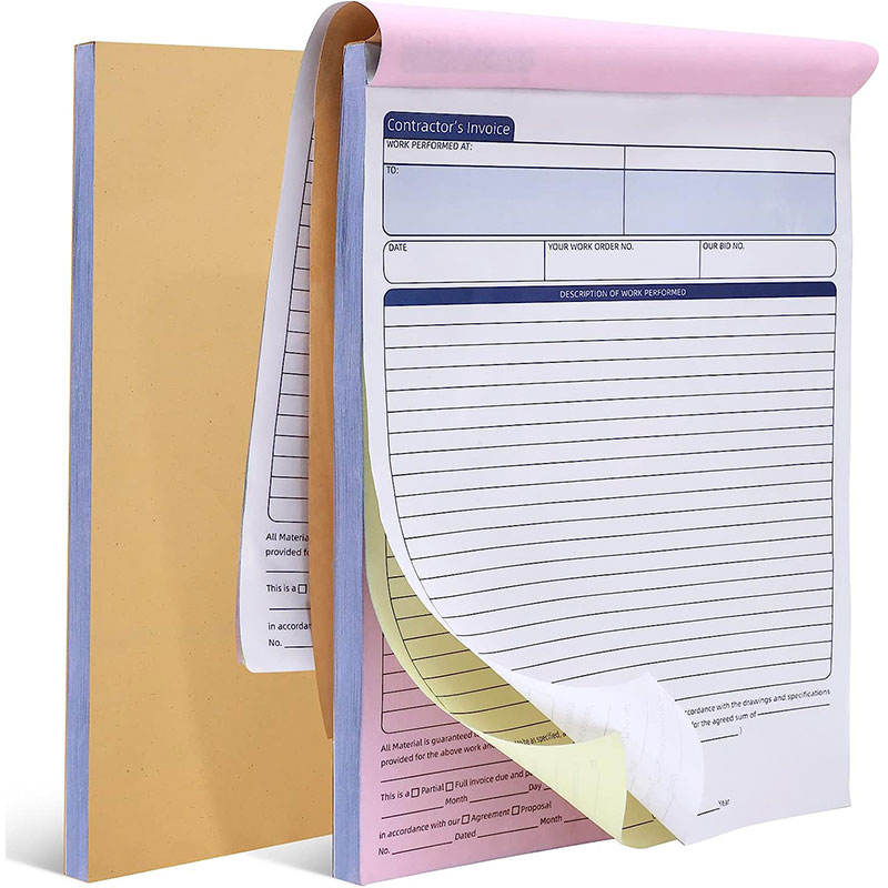 A Grade 2 3 4 5 6 Ply Carbonless Copies Ncr Form Bill Lading Financial Receipt Cash Writing Booklet Printing Copybook Notebook