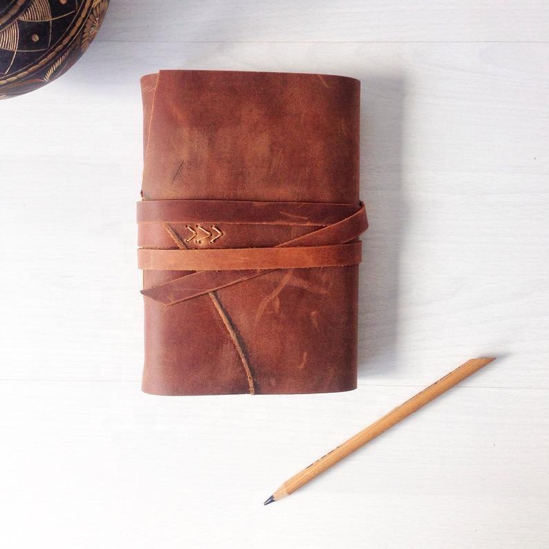 Wholesale A5 Vintage Kraft Paper Spiral Blank Notebook Custom logo Sketch Drawing Notebook Plain Kraft Spiral Notebook Custom