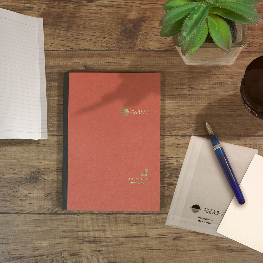 YU-SARI Notebook for Fountain Pen Japanese High Quality Luxury Notebook by TACCIA NAKABAYASHI