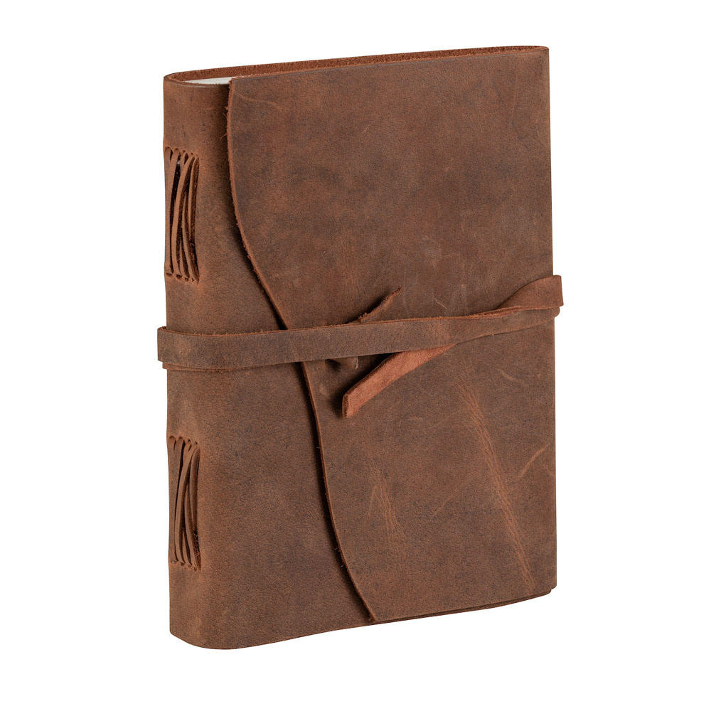 High Quality Vintage Leather Cover Journal With 2 Notepads Embossed PU Leather Diary Refillable Travel Diary Writing Journal